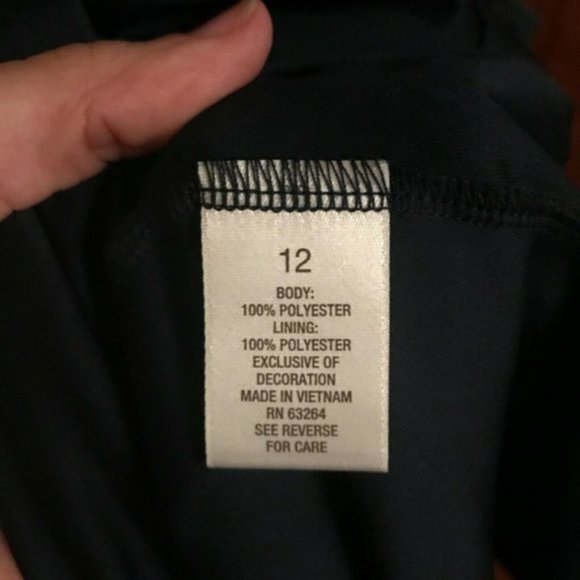 MiXT By Heidi Weisel | Navy Sleeveless Dress | Sz 12 - Picture 5 of 10